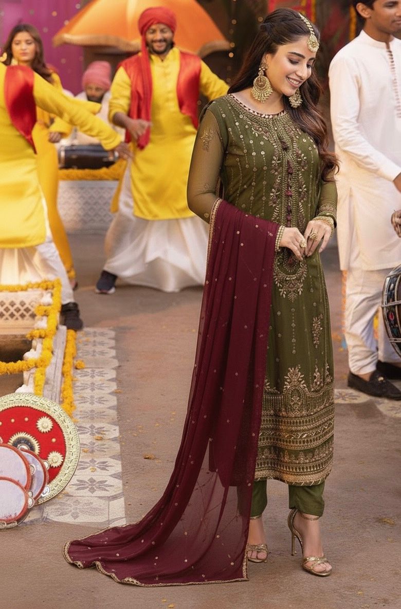 Asim Jofa Luxury Chiffon Emboridered | 3 Piece Unstitched D-2377