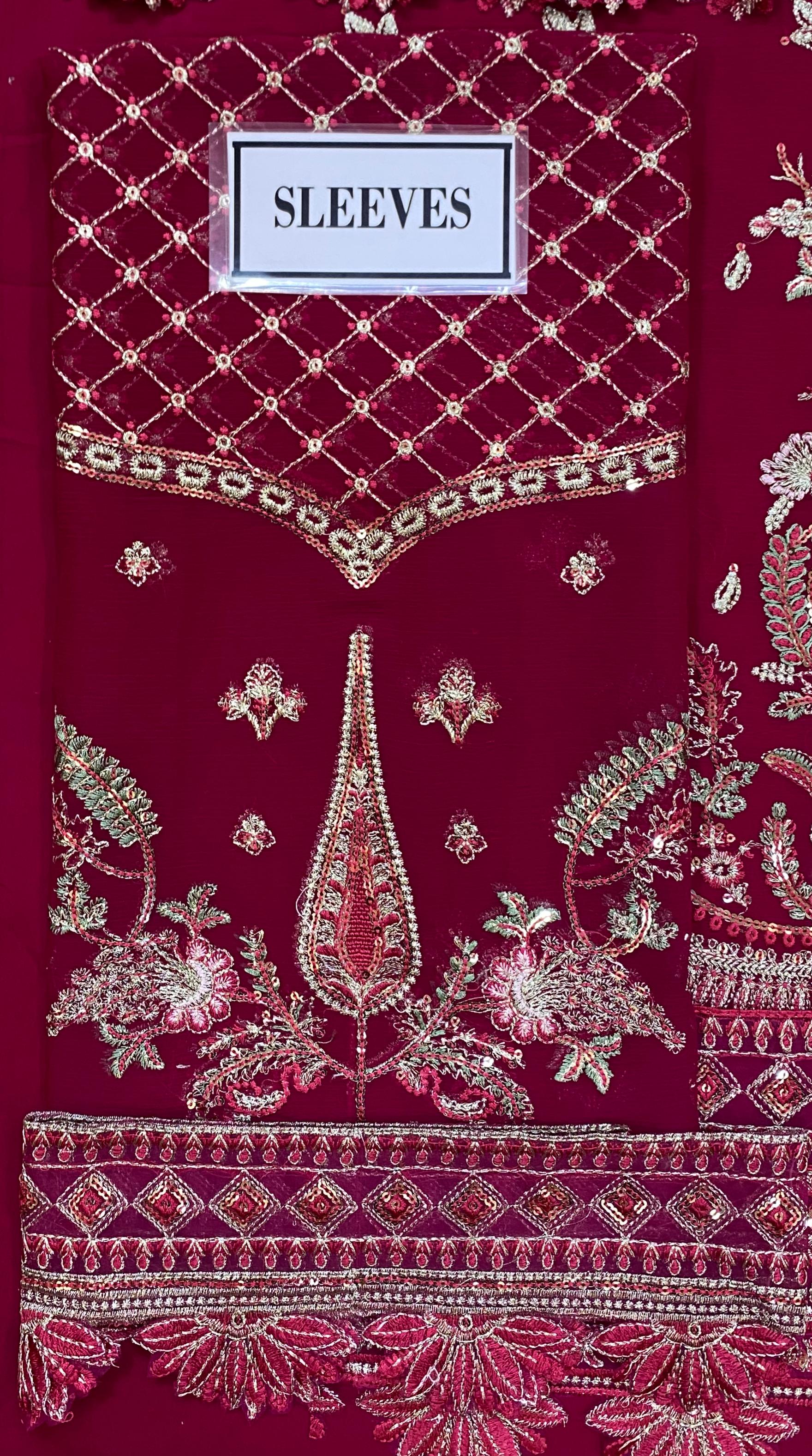Gulaal Luxury Chiffon Embroidered | 3 Piece Unstitched D-2222