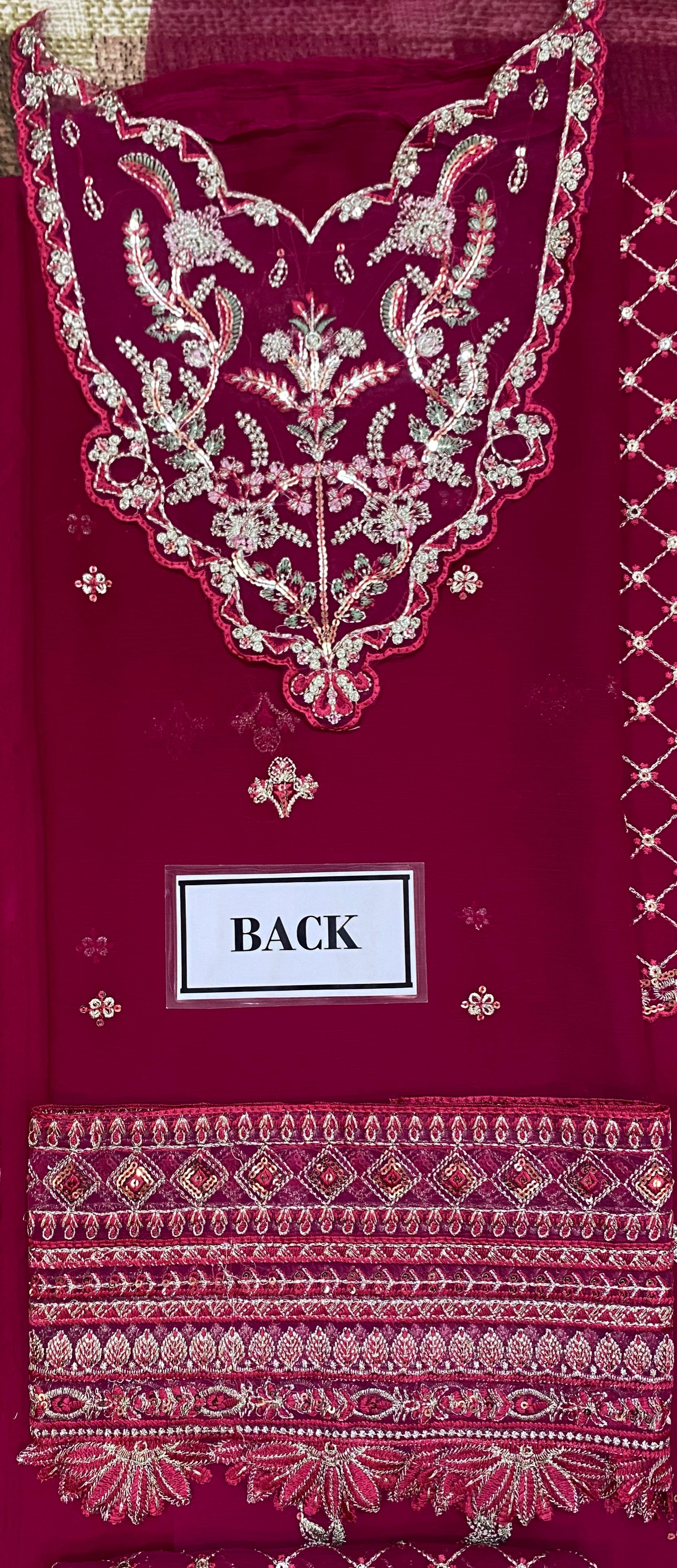 Gulaal Luxury Chiffon Embroidered | 3 Piece Unstitched D-2222