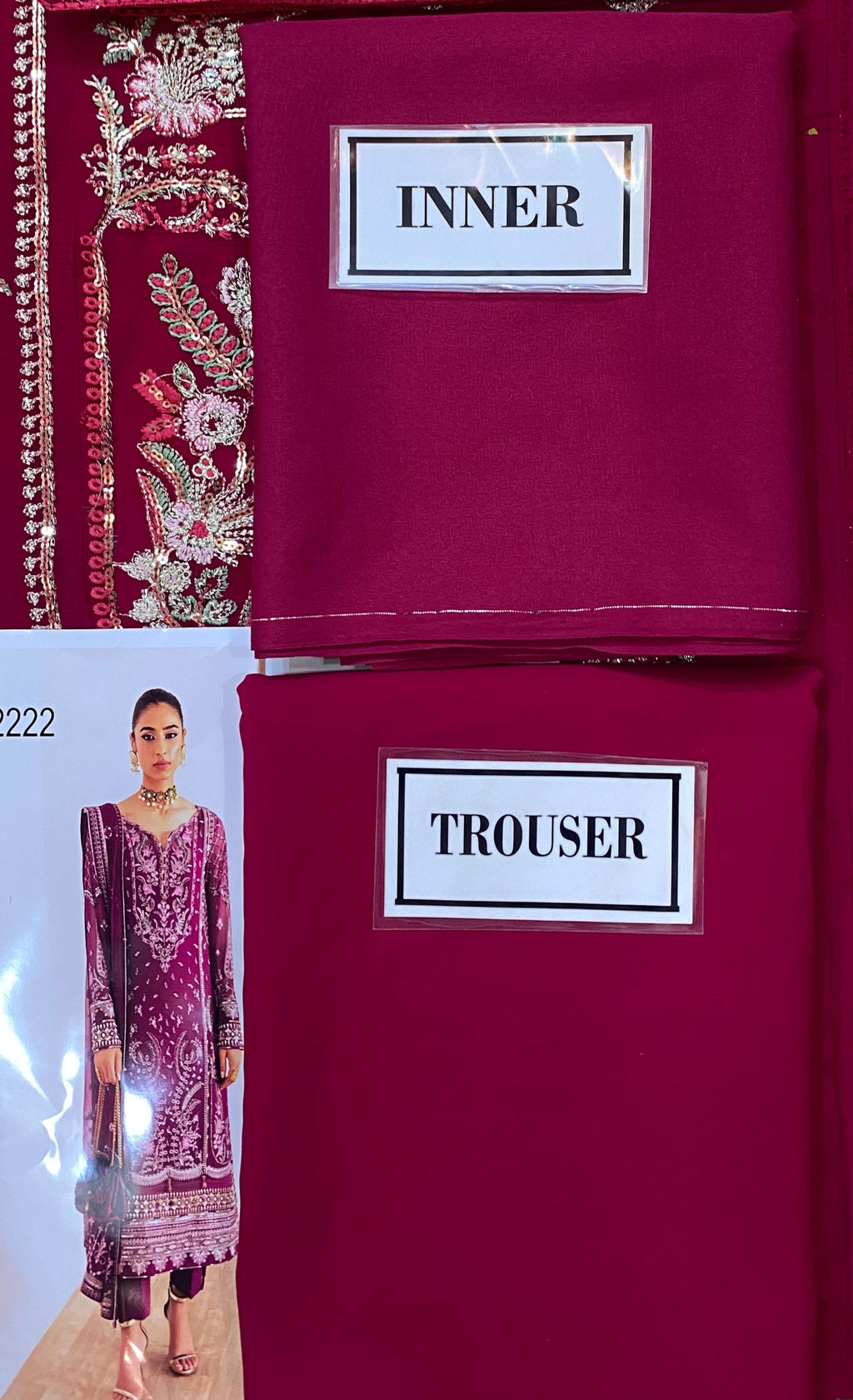 Gulaal Luxury Chiffon Embroidered | 3 Piece Unstitched D-2222