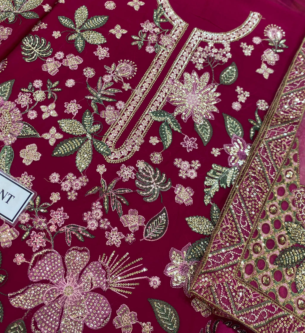 Maria.B Embroidered Chiffon | 3 Piece Unstitched D-2420