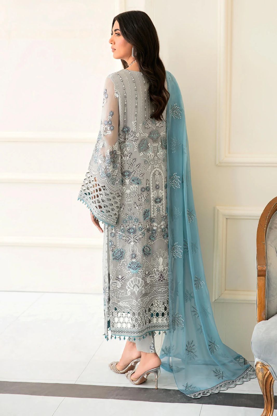 Zainab Chottani Luxury Chiffon Embroidered | 3 Piece Unstitched 2159