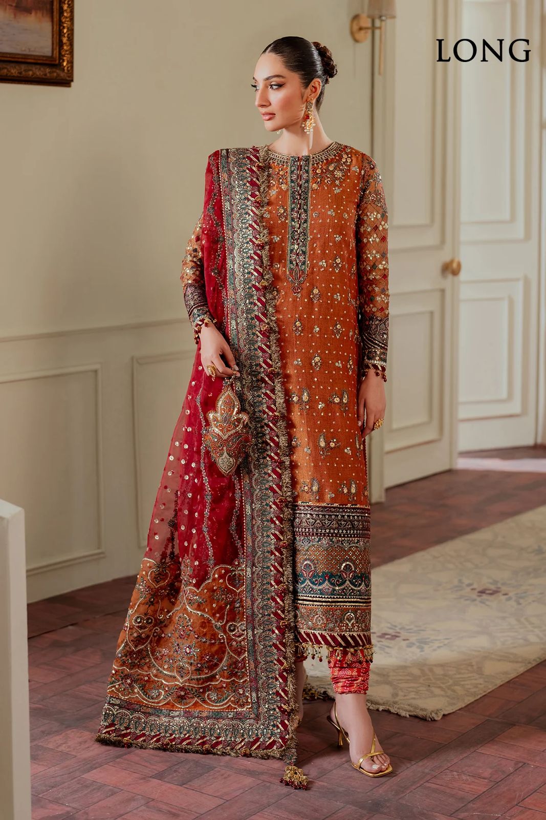 Baroque Luxury Chiffon Embroidered | 3 Piece Unstitched D-2379