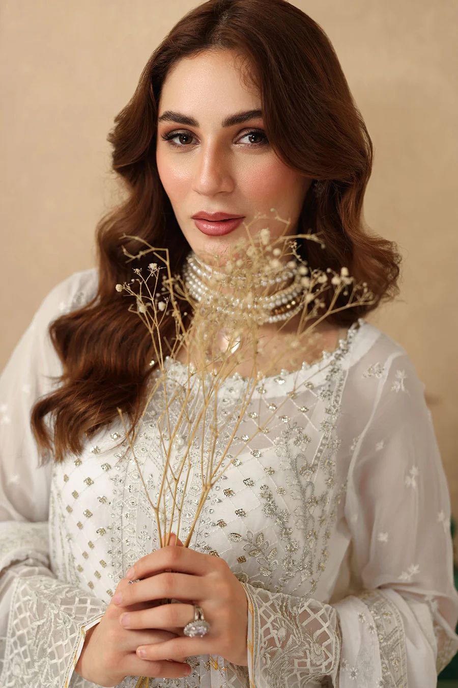 Maria.B Premium Chiffon Embroidered | 3 Piece Unstitched D-2485
