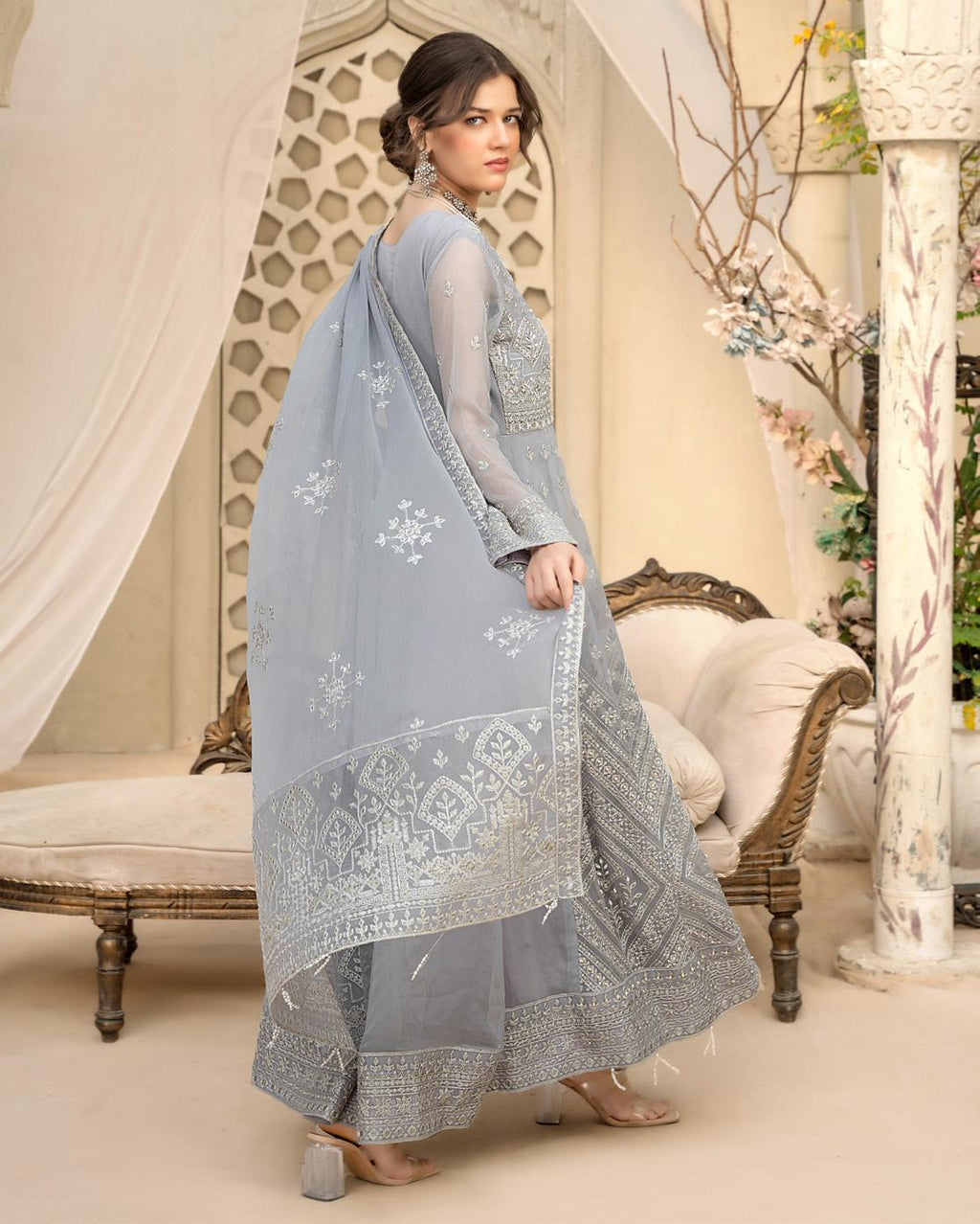Emaan Adeel Luxury Chiffon Embroidered | Unstitched D-2441