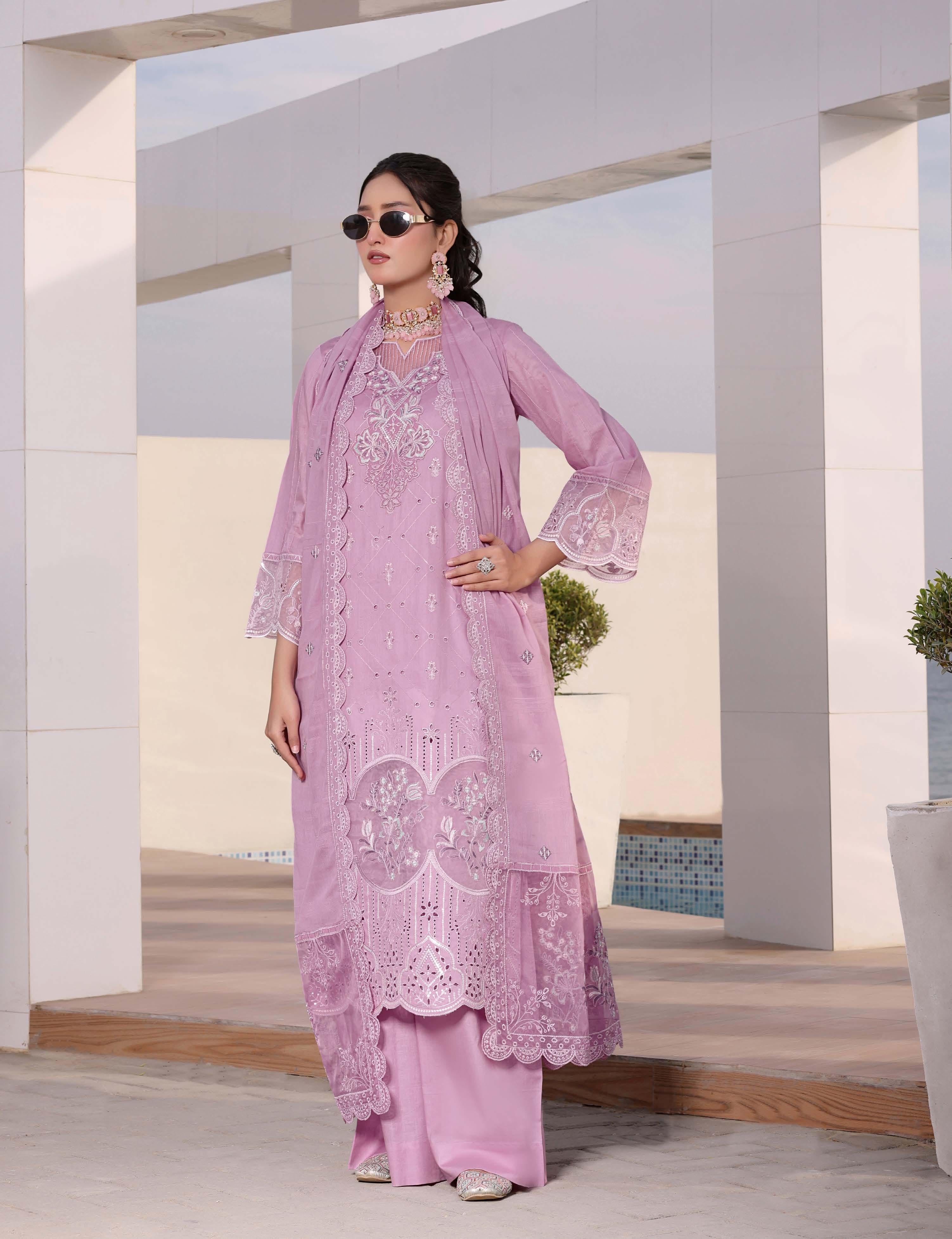 Sundal Luxury Embroidered Lawn Suit | 3 Piece Unstitched SND-2210B