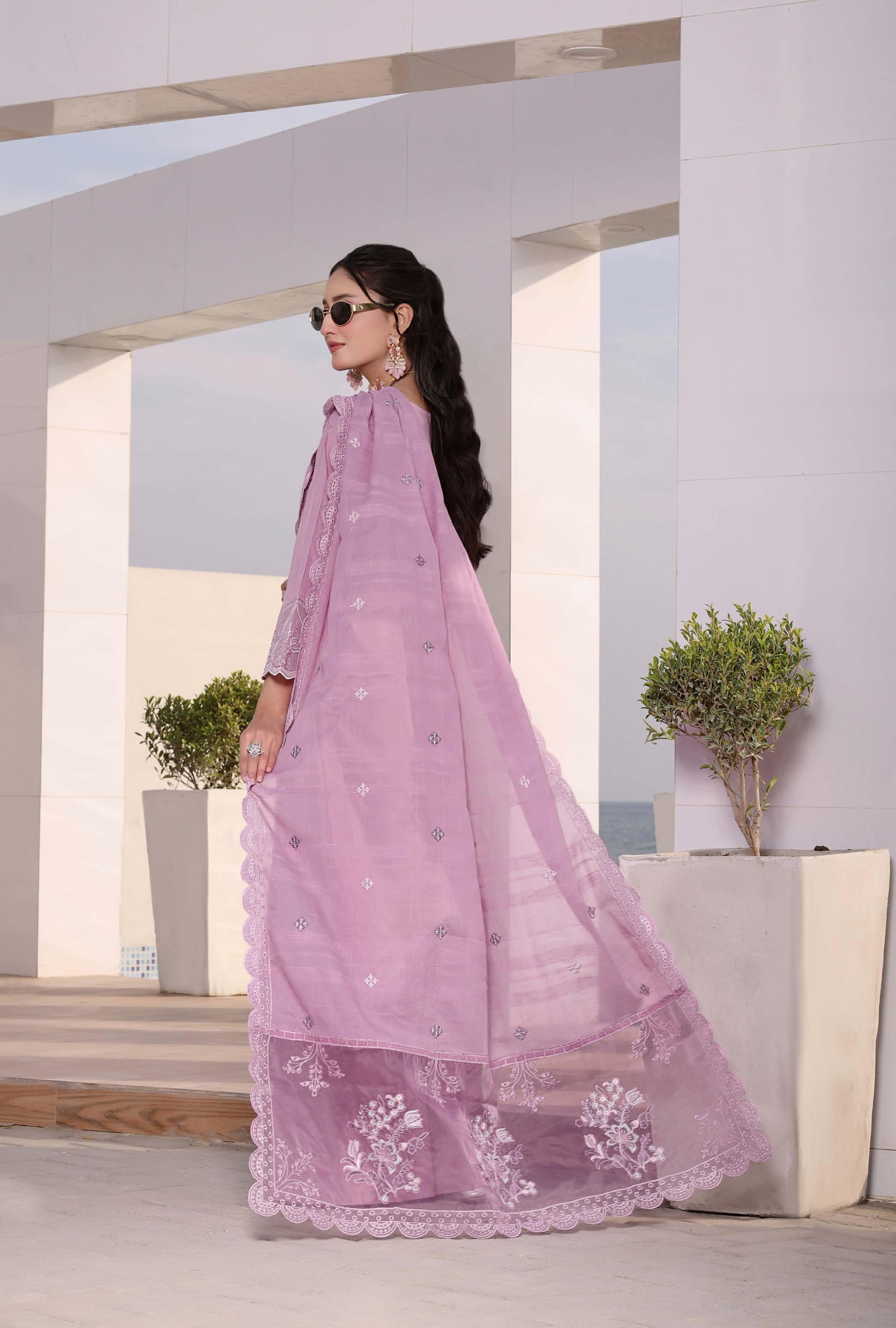 Sundal Luxury Embroidered Lawn Suit | 3 Piece Unstitched SND-2210B