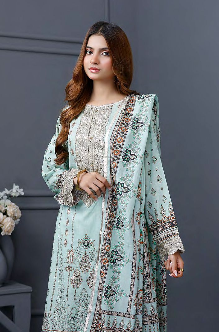 Lawn Unstitched - light green