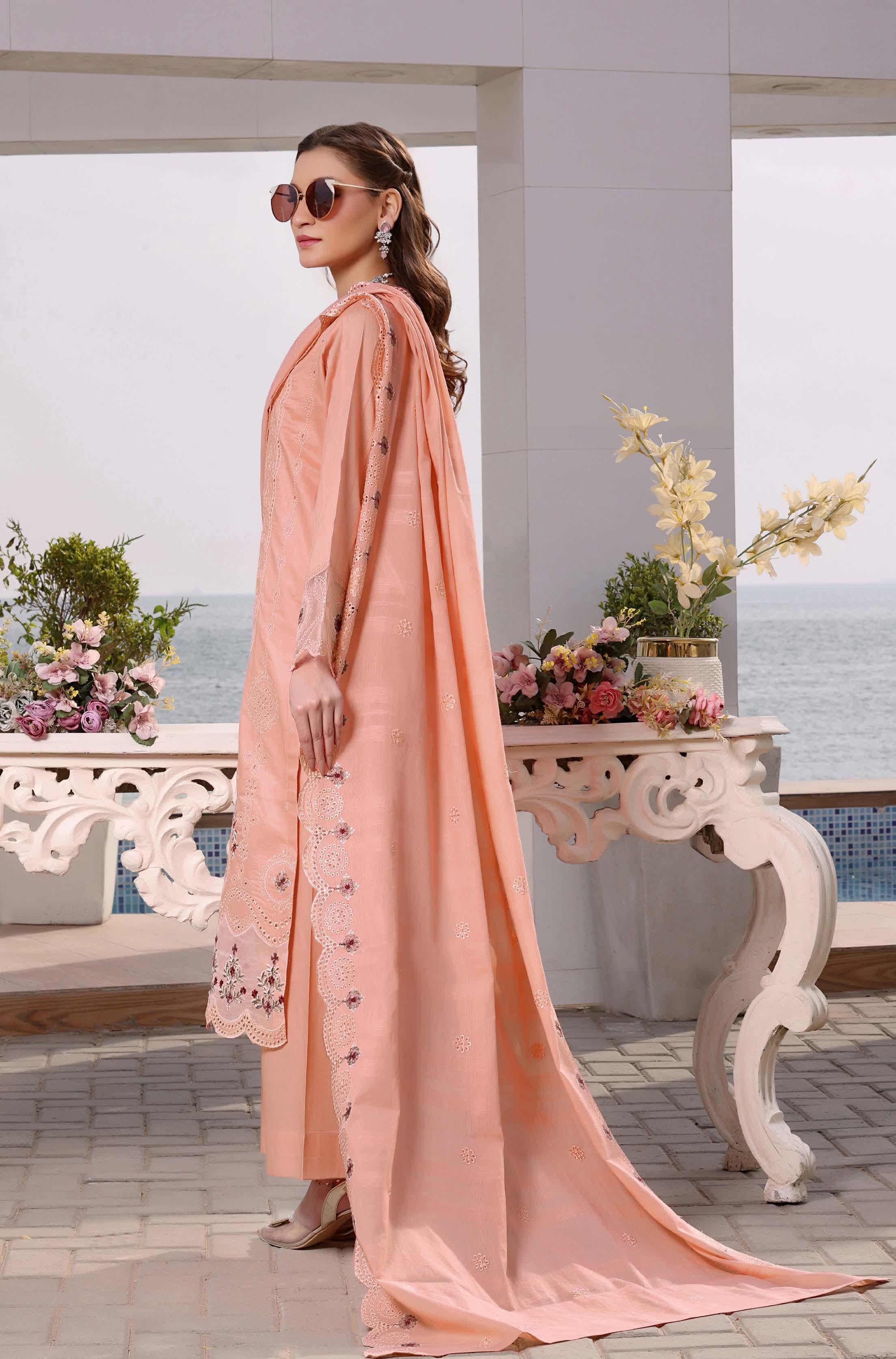 Sundal Luxury Embroidered Lawn Suit | 3 Piece Unstitched SND-2211