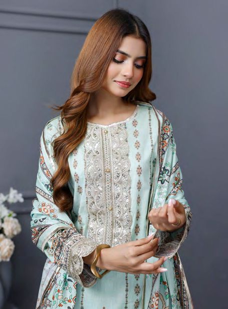 Lawn Unstitched - light green