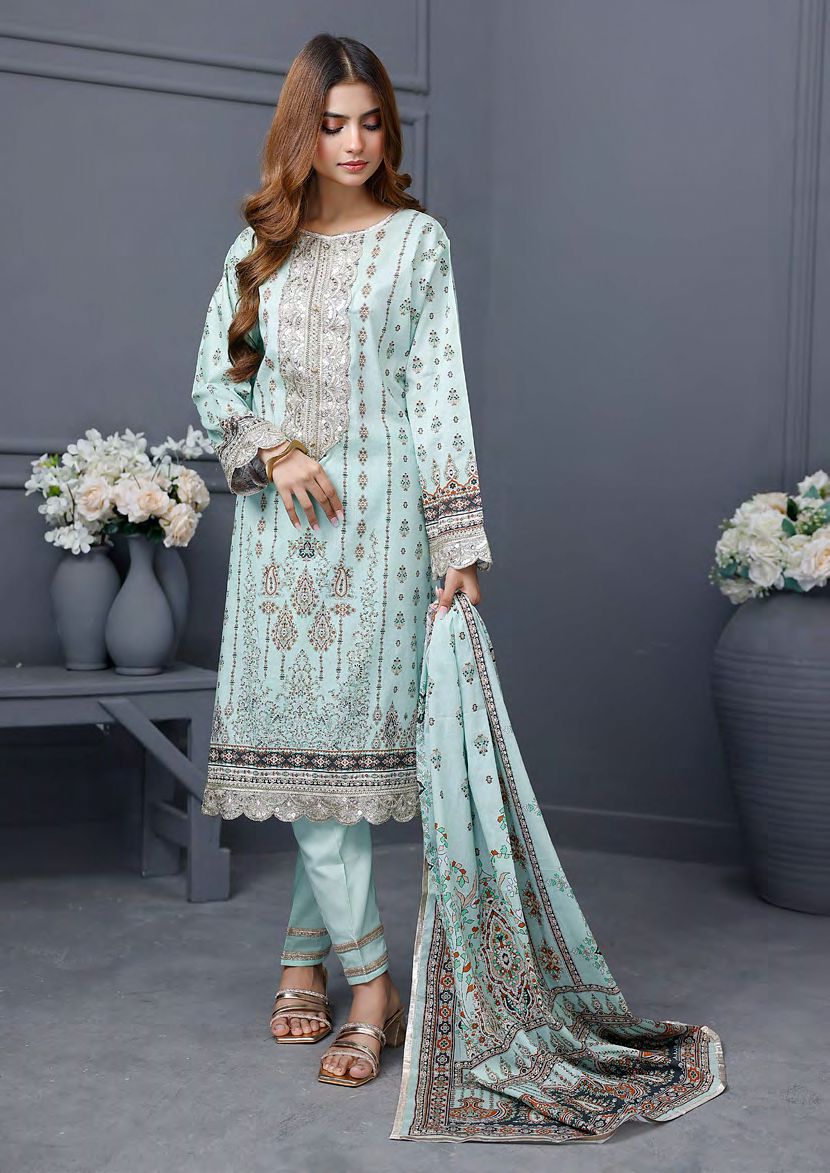 Lawn Unstitched - light green