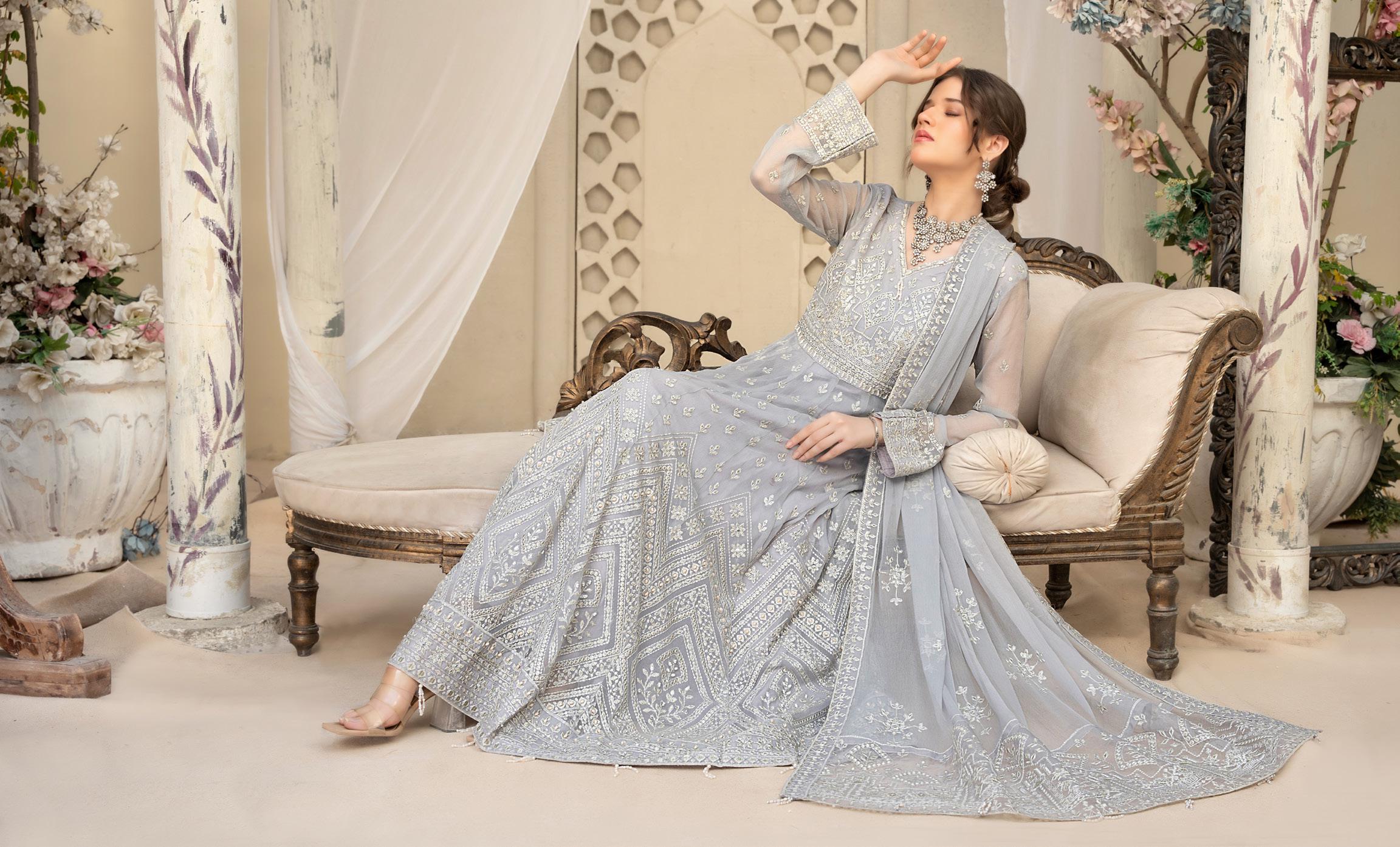 Emaan Adeel Luxury Chiffon Embroidered | Unstitched D-2441