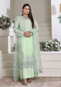 HSN-4336 Luxury Embroidered Silk Suit | 3 Piece Unstitched Pixie Green