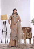 Zaria Luxury Sheesha Silk Embroidered with Hand embellishments | Unstitched ZSL-8402