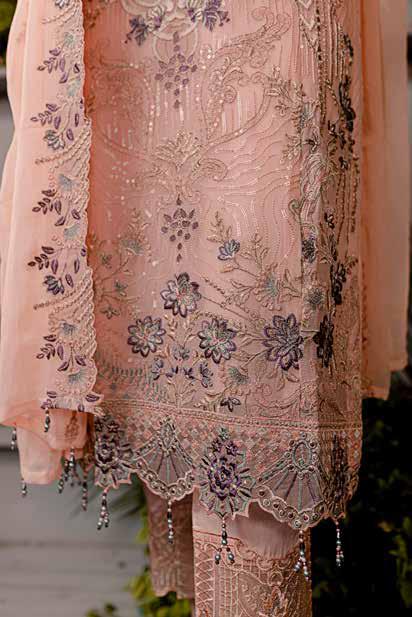 Amal Premium Chiffon Embroidered Suit | Unstitched AML-3101 (𝟎𝟏 𝐥𝐞𝐟𝐭 𝐨𝐧𝐥𝐲)