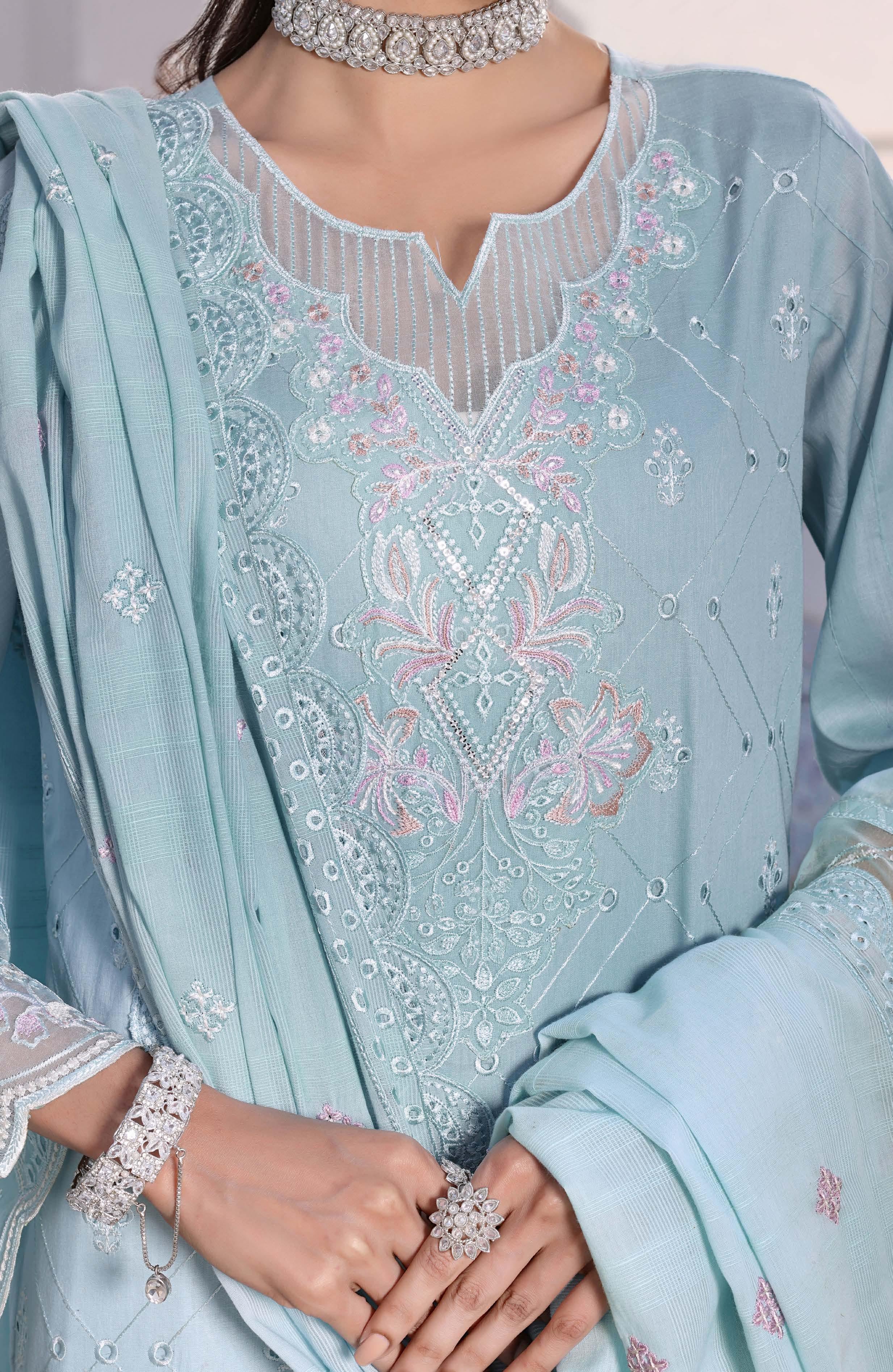 Sundal Luxury Embroidered Lawn Suit | 3 Piece Unstitched SND-2210