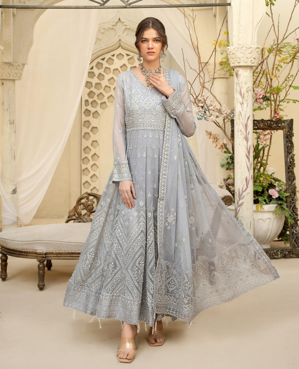Emaan Adeel Luxury Chiffon Embroidered | Unstitched D-2441