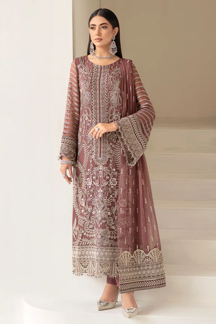 Zainab chottani luxury Chiffon Embroidered | 3 Piece Unstitched D-2097