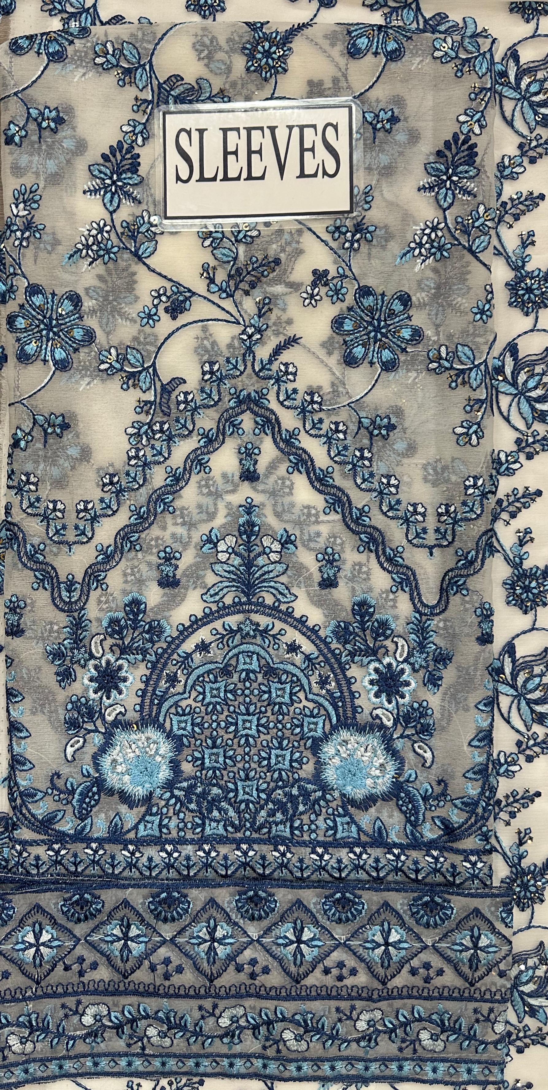 Alvenas luxury Embroidered Chiffon | 3 Piece Unstitched D-2535