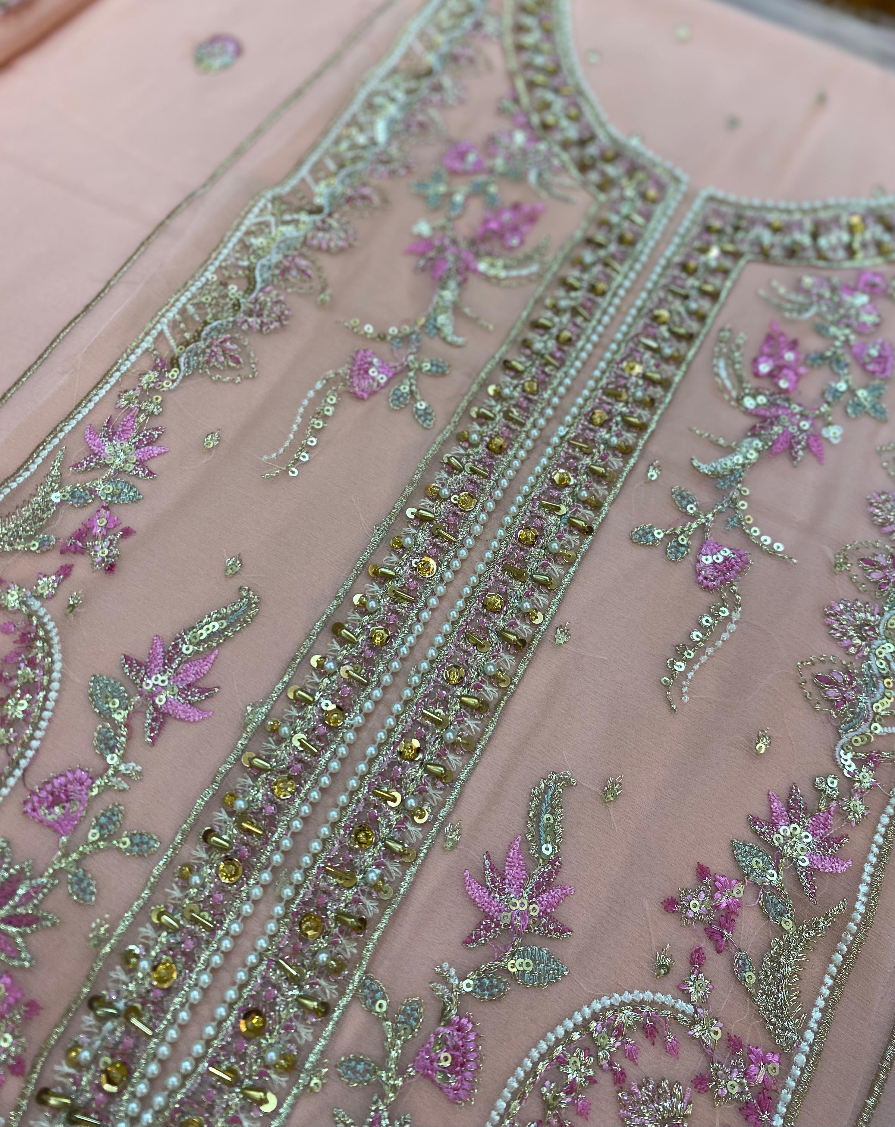 Gulaal wedding Luxury chiffon Embroidered | Unstitched  D-2342