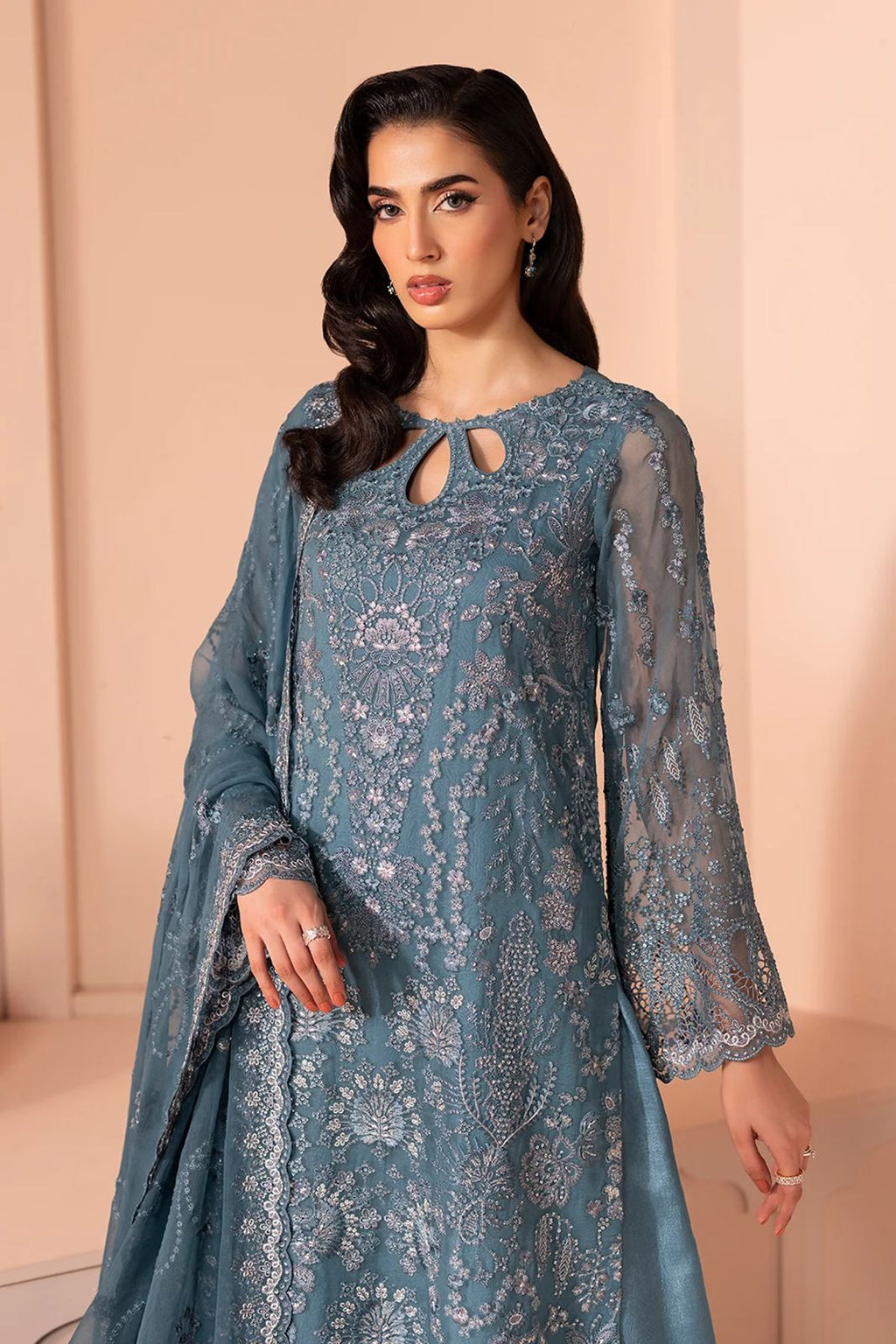 Emaan Adeel Luxury Chiffon Embroidered | Unstitched Exclusive D-2515