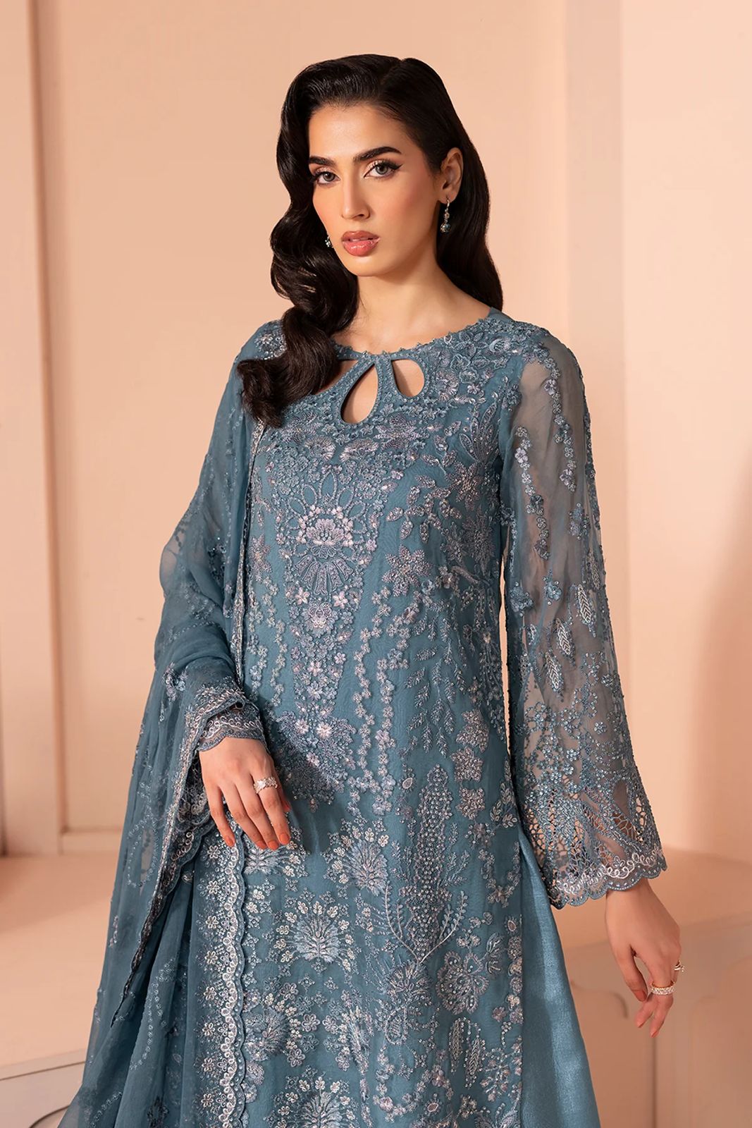 Emaan Adeel Luxury Chiffon Embroidered | Unstitched Exclusive D-2515