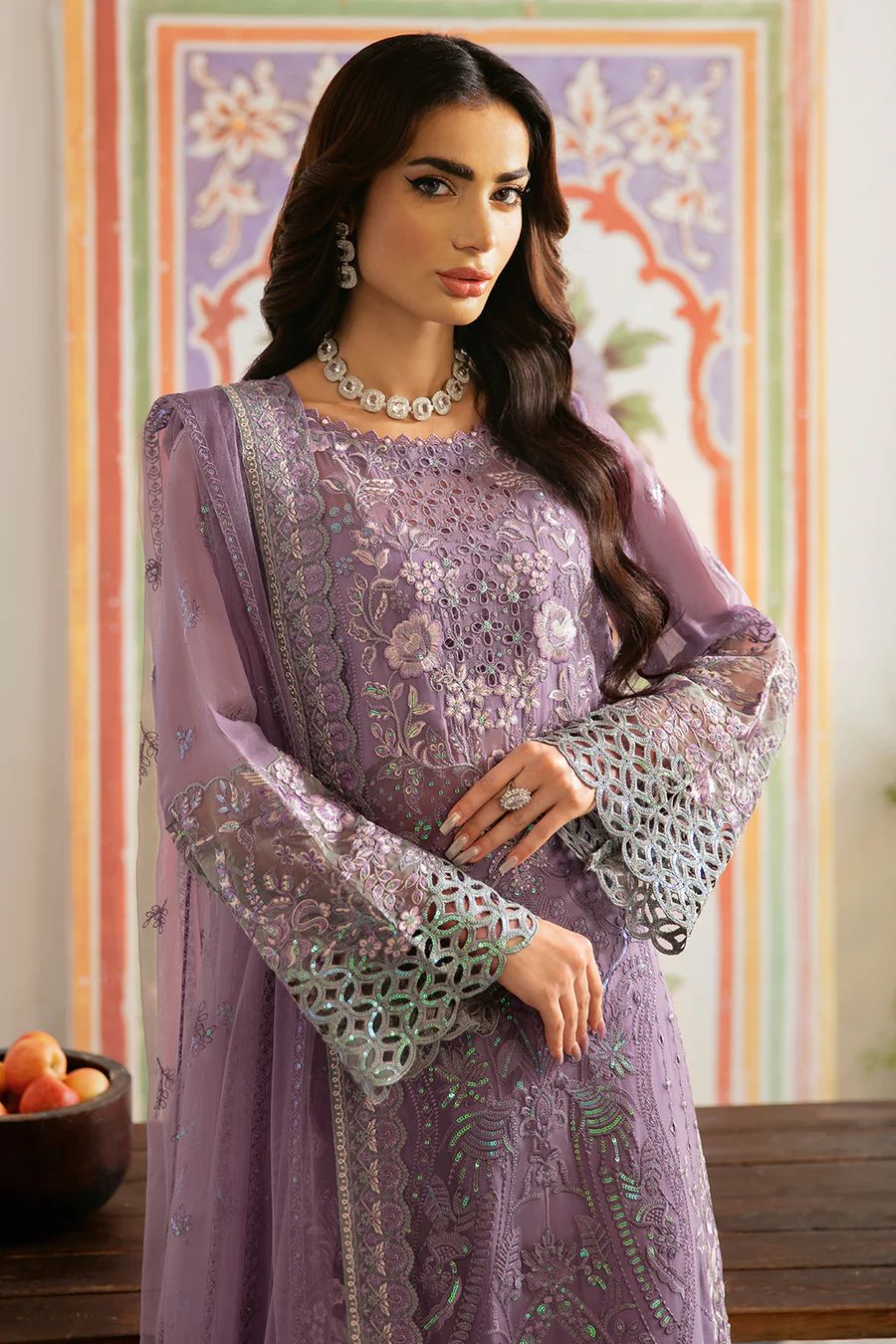 Zainab Chottani Luxury Chiffon Embroidered | 3 Piece Unstitched D-2398