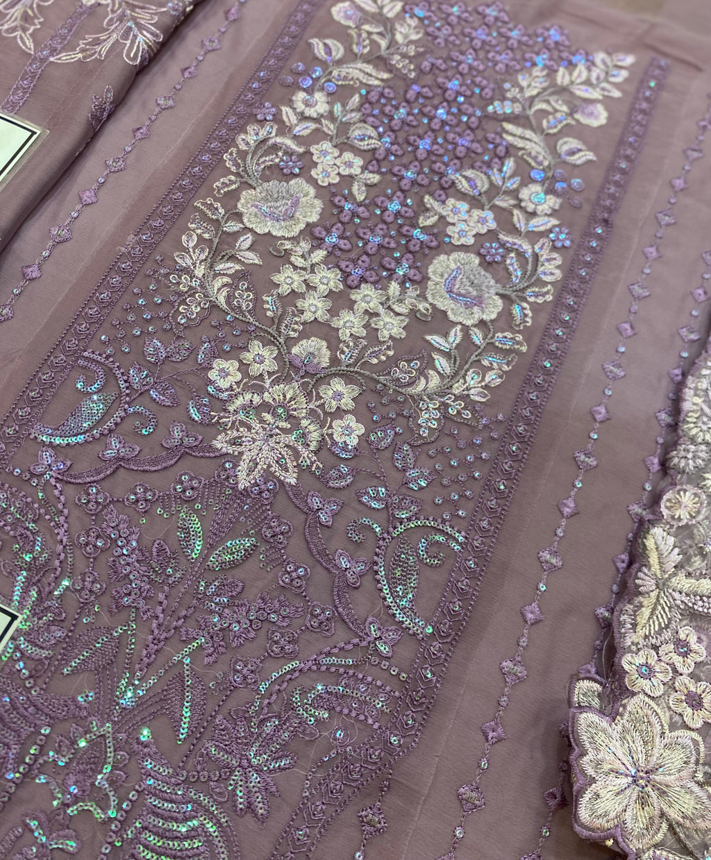 Zainab Chottani Luxury Chiffon Embroidered | 3 Piece Unstitched D-2398