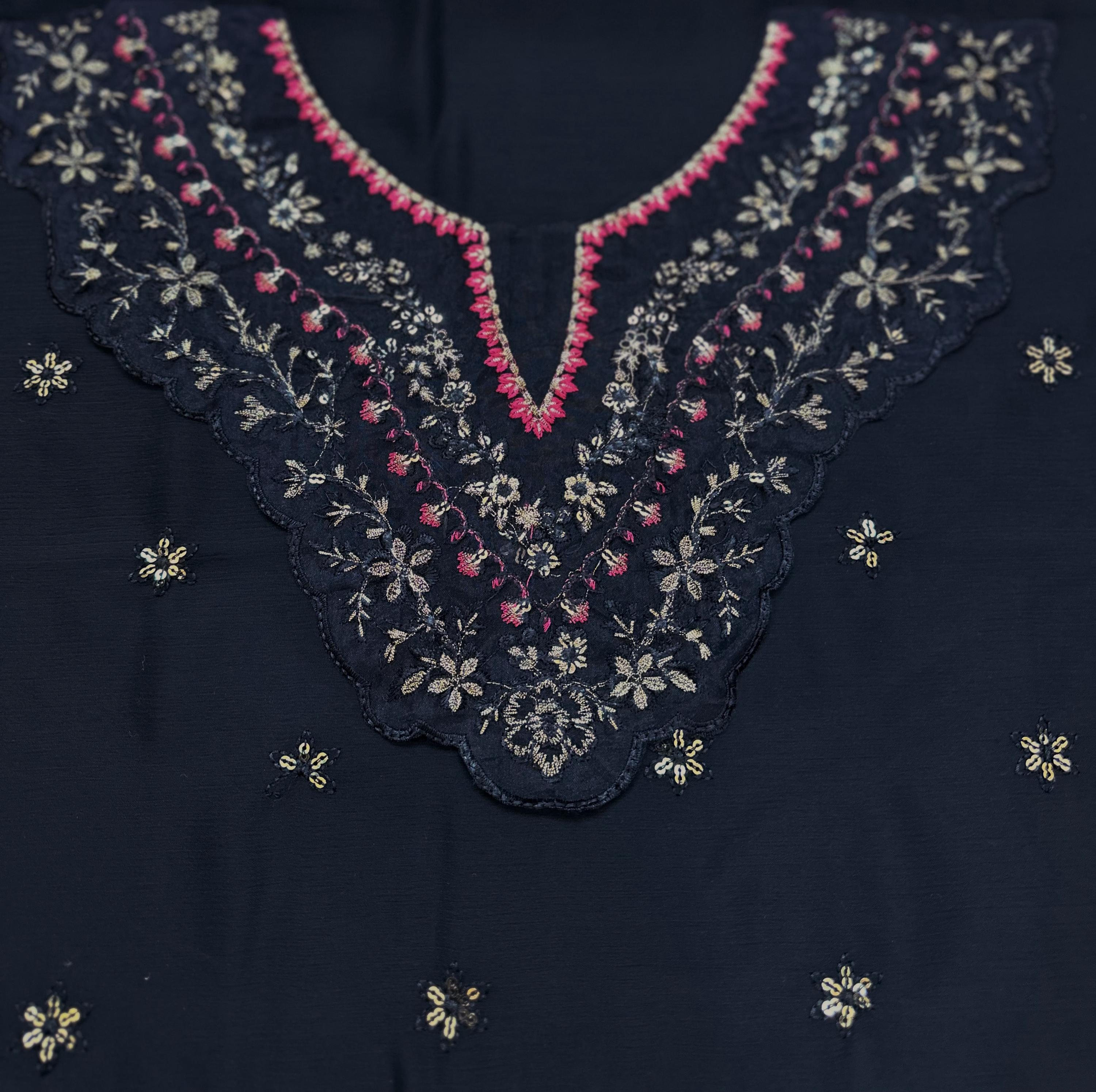Maryams Premium Chiffon Embroidered | 3 Piece Unstitched D-2525