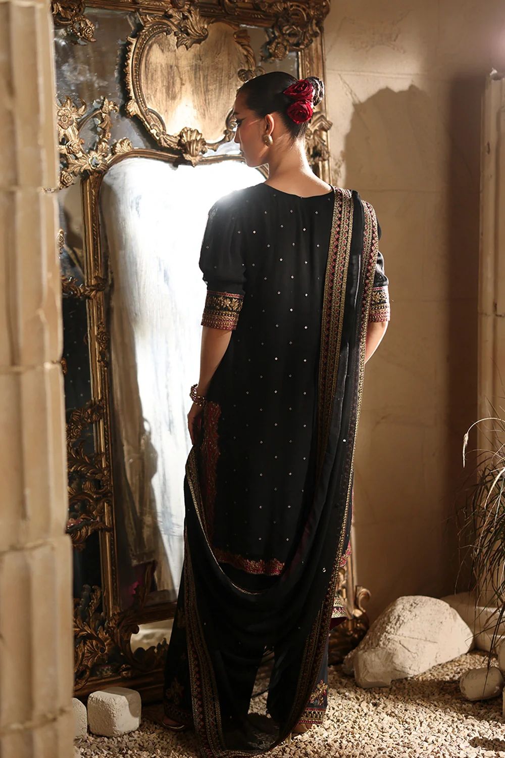 Maryams Premium Chiffon Embroidered | 3 Piece Unstitched D-2525