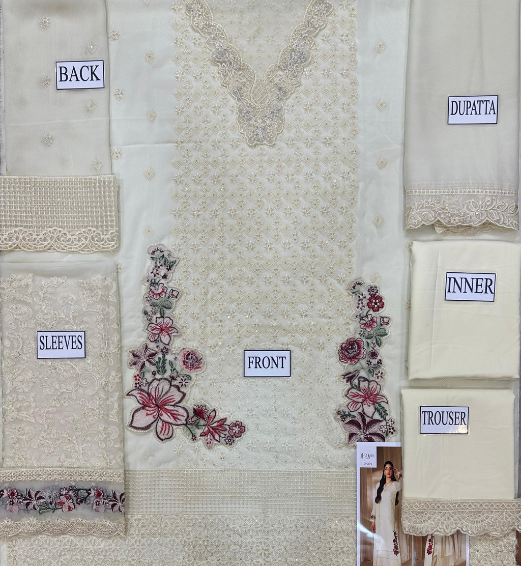 Zainab Chottani Signature Luxury Chiffon Embroidered - Unstitched D-2509