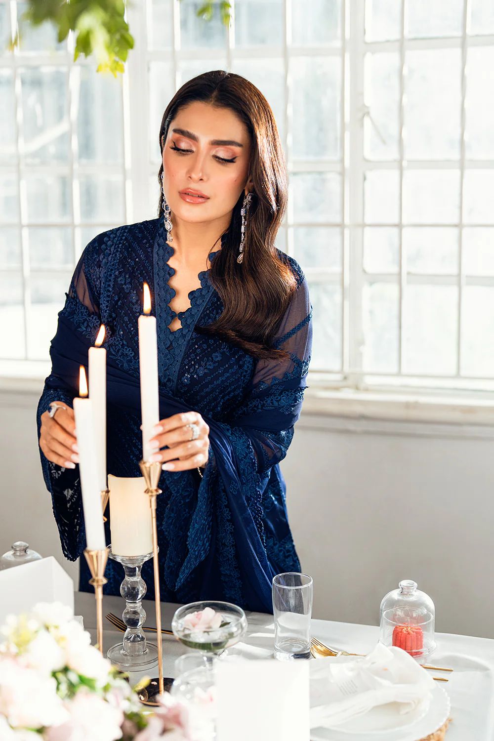 Maria.b Luxury Chiffon Embroidered | 3 Piece Unstitched D-2329