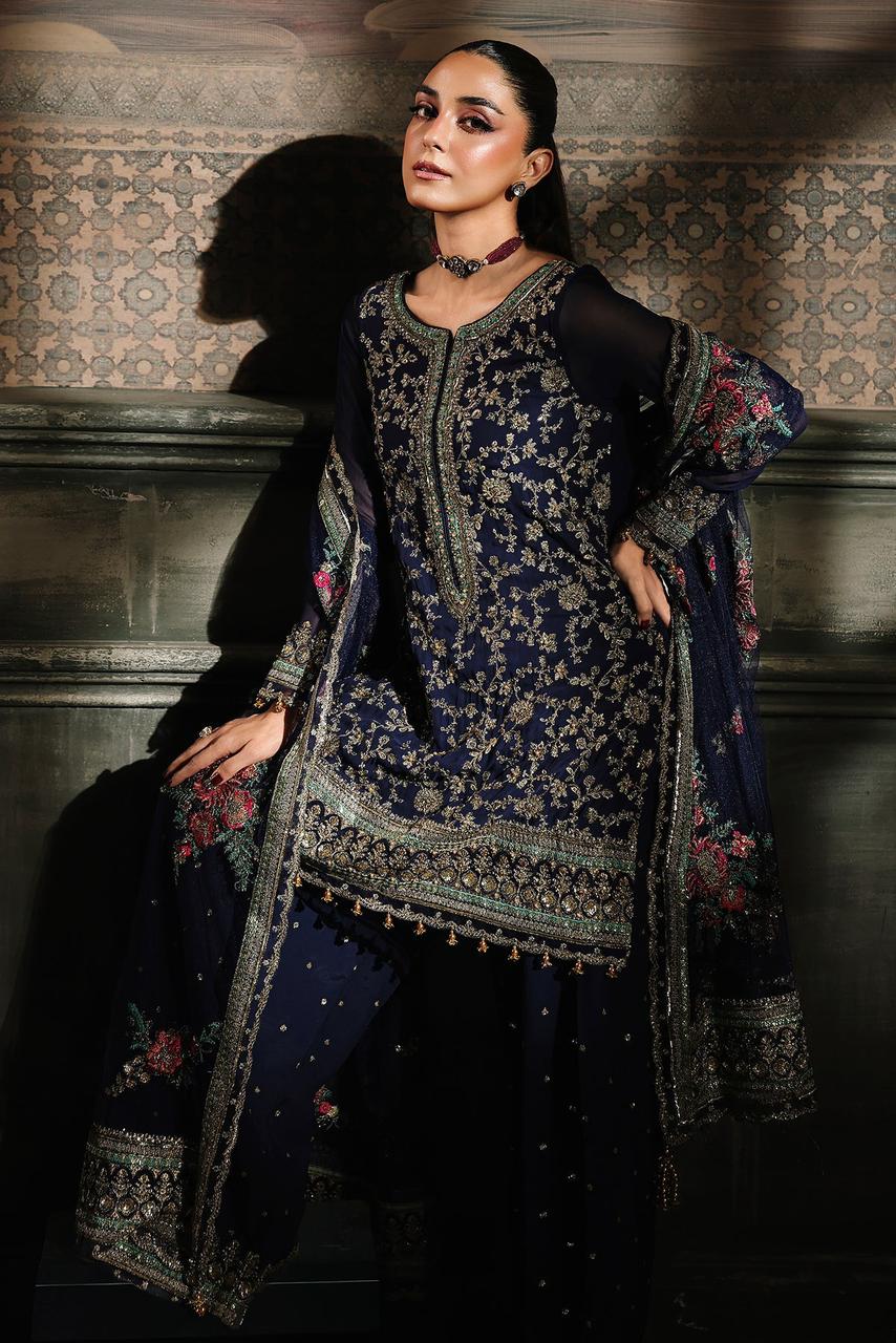 Charizma Luxury Chiffon Embroidered | Unstitched Exclusive D-2530