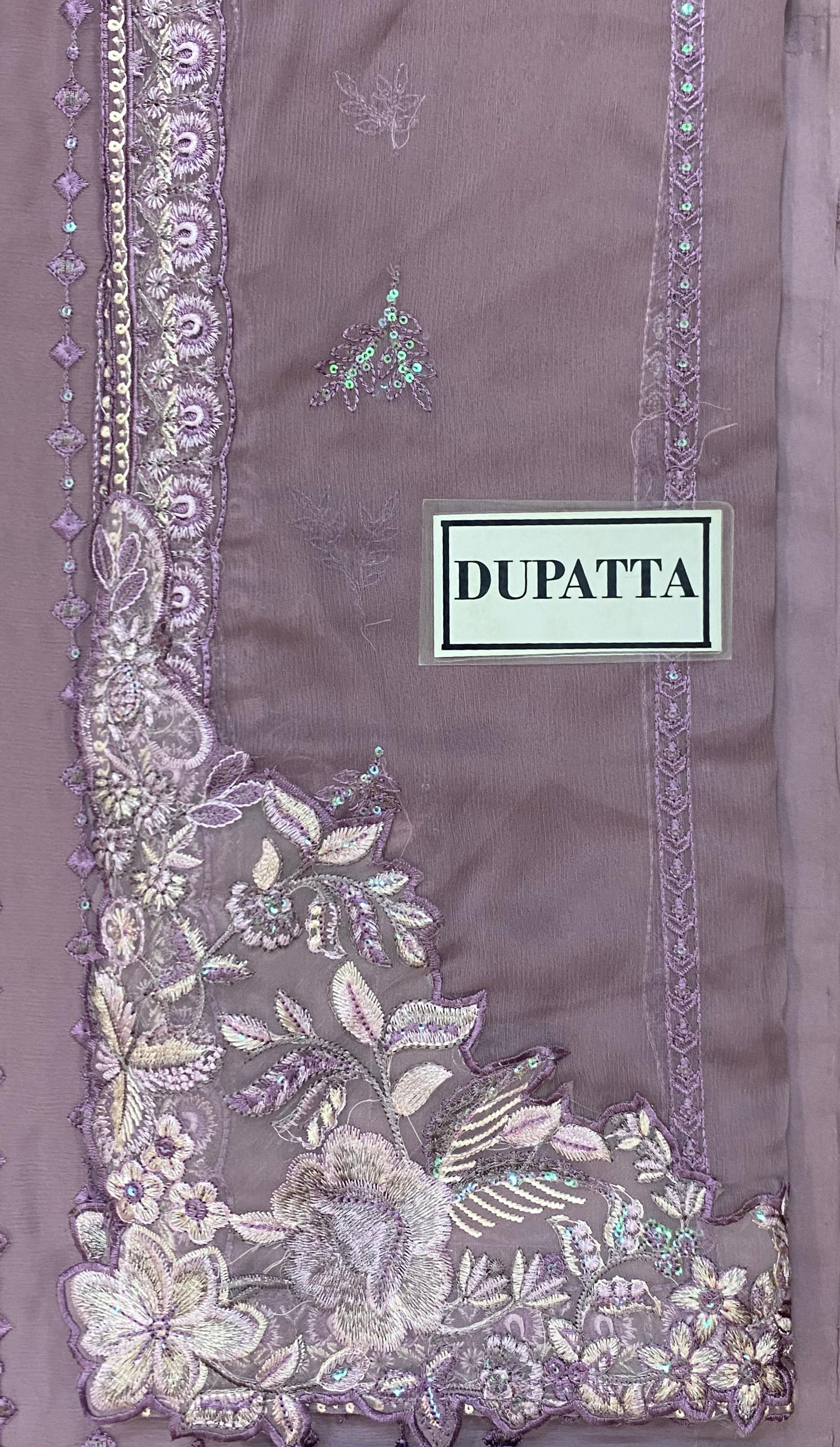 Zainab Chottani Luxury Chiffon Embroidered | 3 Piece Unstitched D-2398