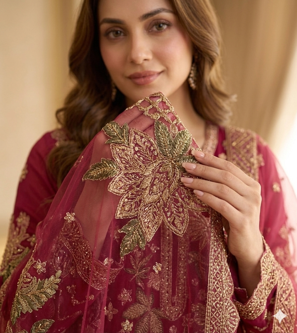 Elsa Embroidered Chiffon | 3 Piece Unstitched