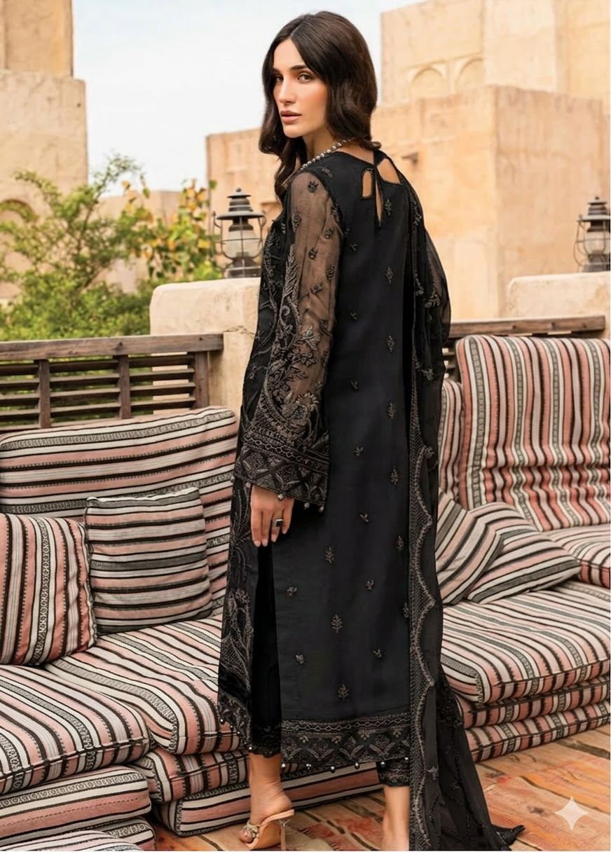 Gulaal Luxury Chiffon Embroidered | 3 Piece Unstitched D-2523