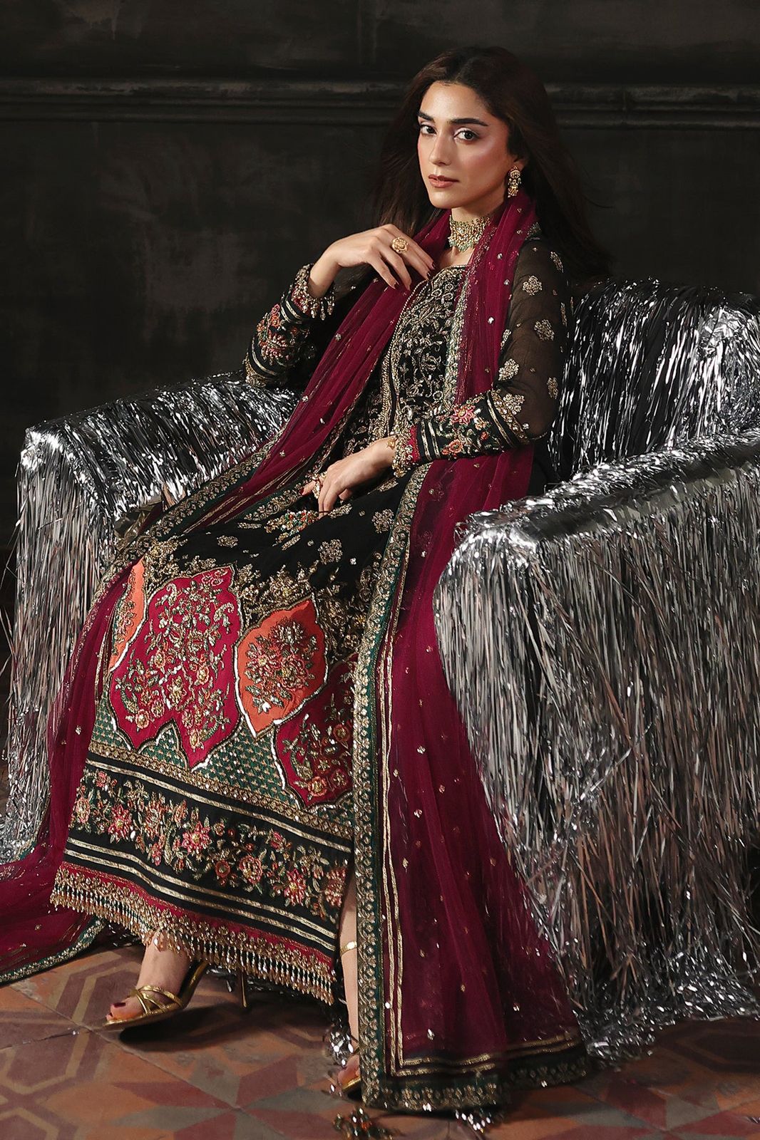 Charizma Luxury Chiffon Embroidered | 3 Piece Unstitched D-2531