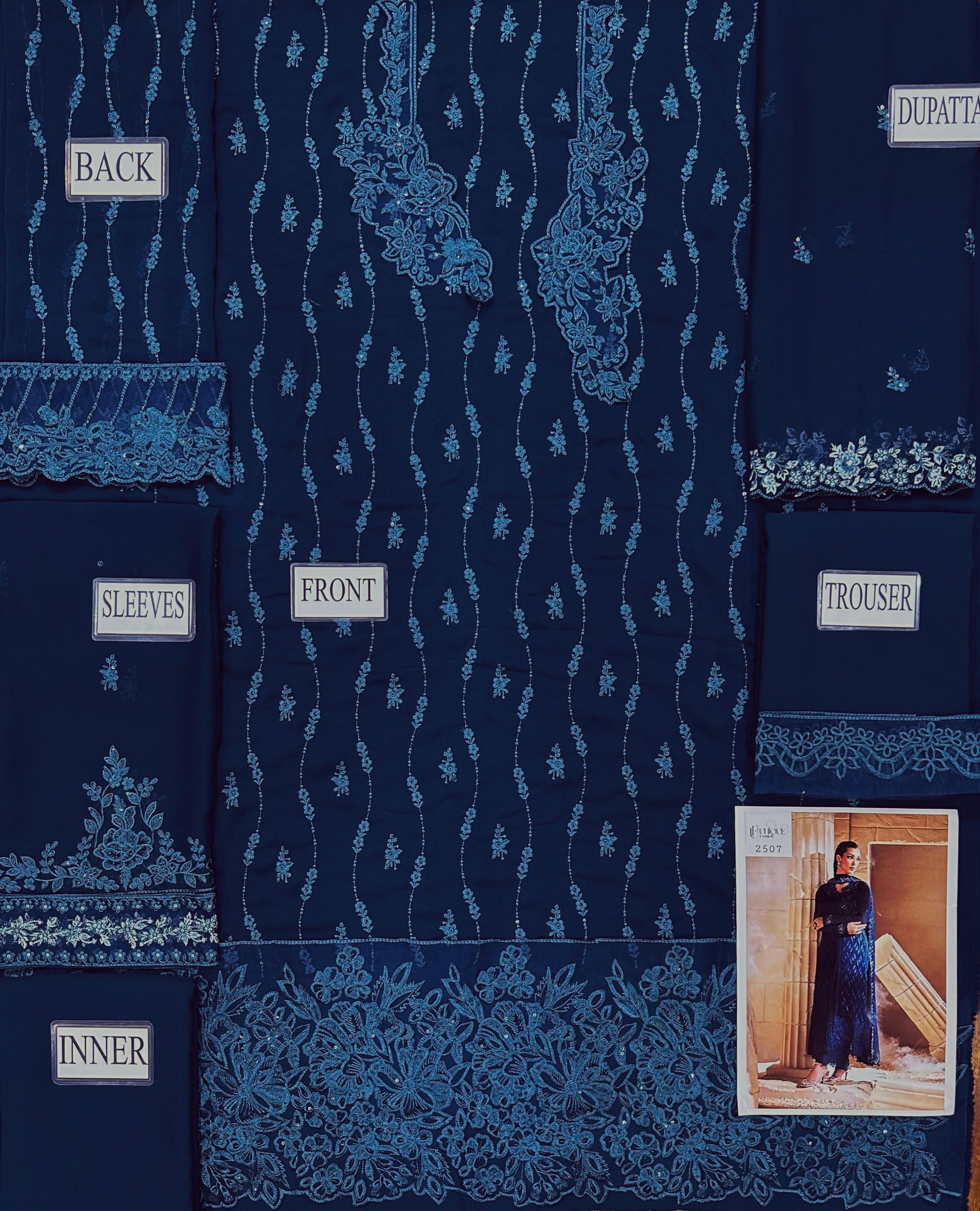 Maria.B Luxury Chiffon Emboridered | 3 Piece Unstitched D-2507