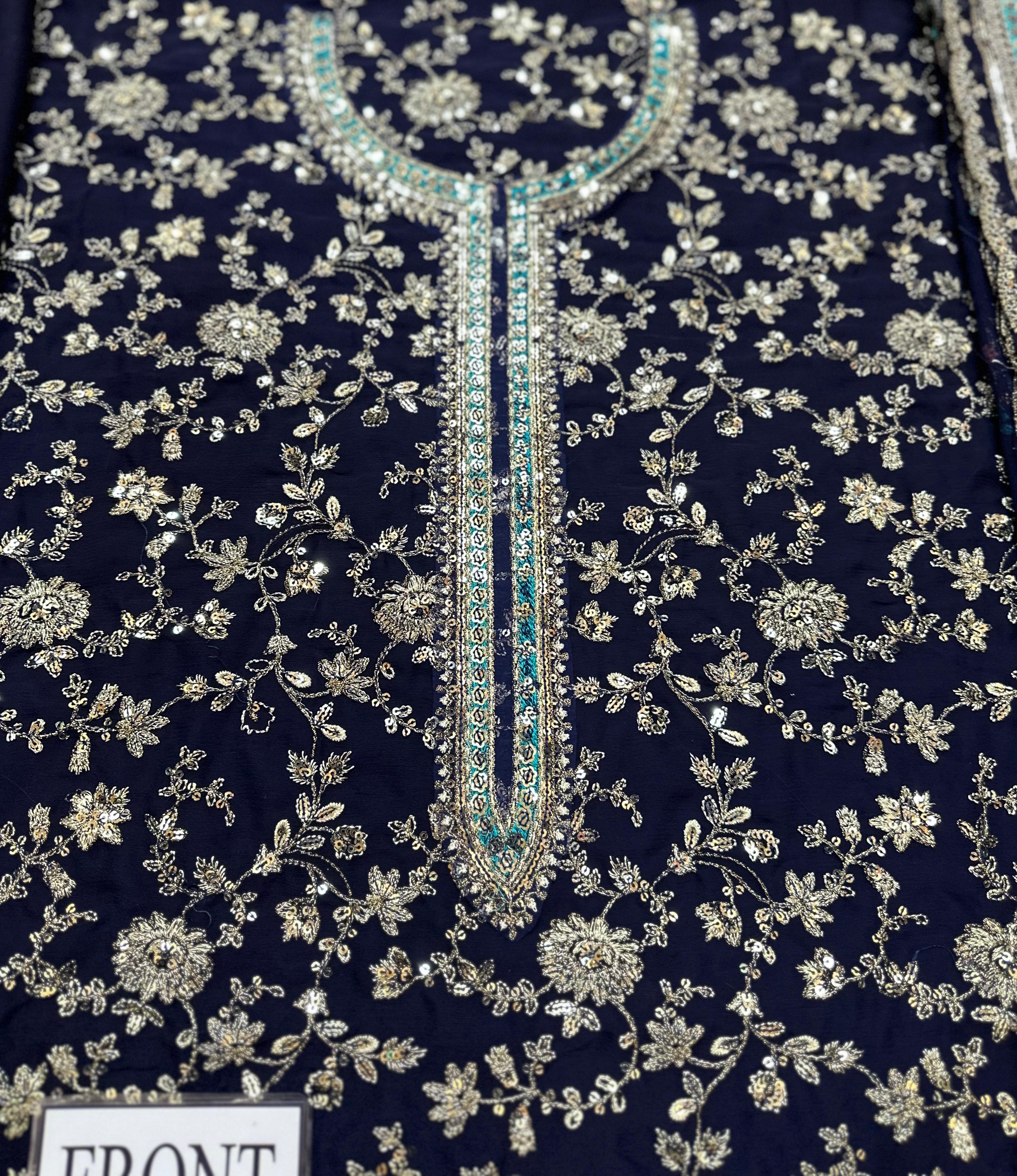 Charizma Luxury Chiffon Embroidered | Unstitched Exclusive D-2530