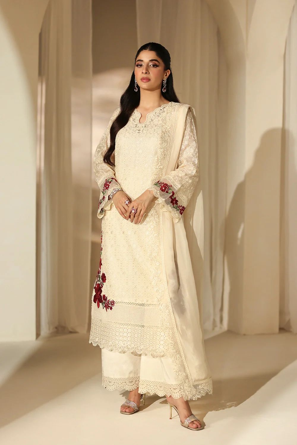 Zainab Chottani Signature Luxury Chiffon Embroidered - Unstitched D-2509