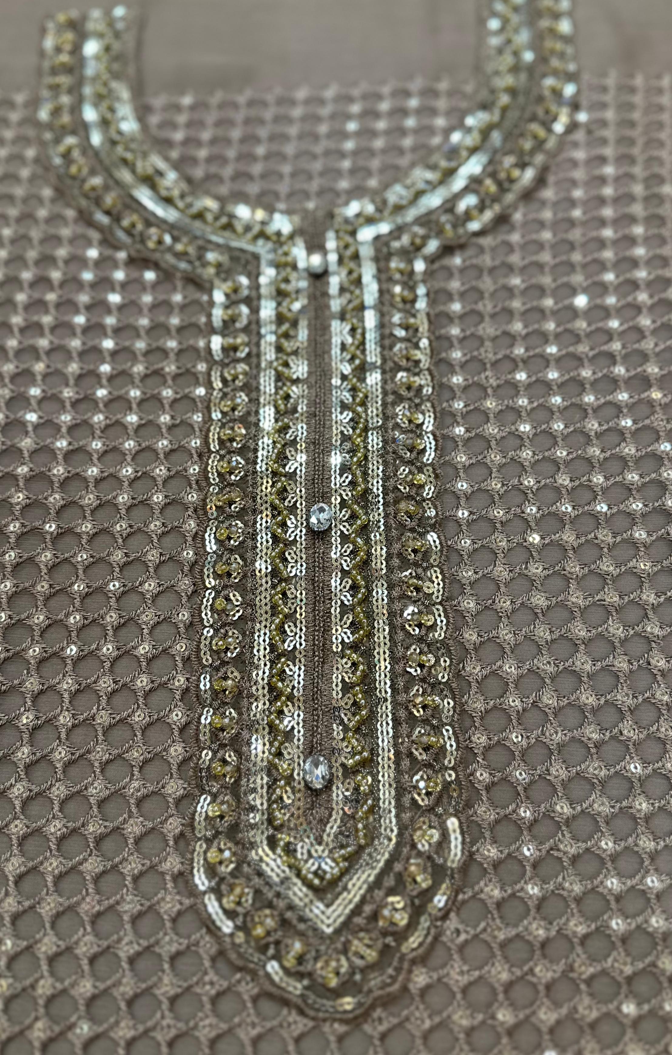 Asim Jofa Luxury Chiffon Embroidered | Unstitched Exclusive D-2575