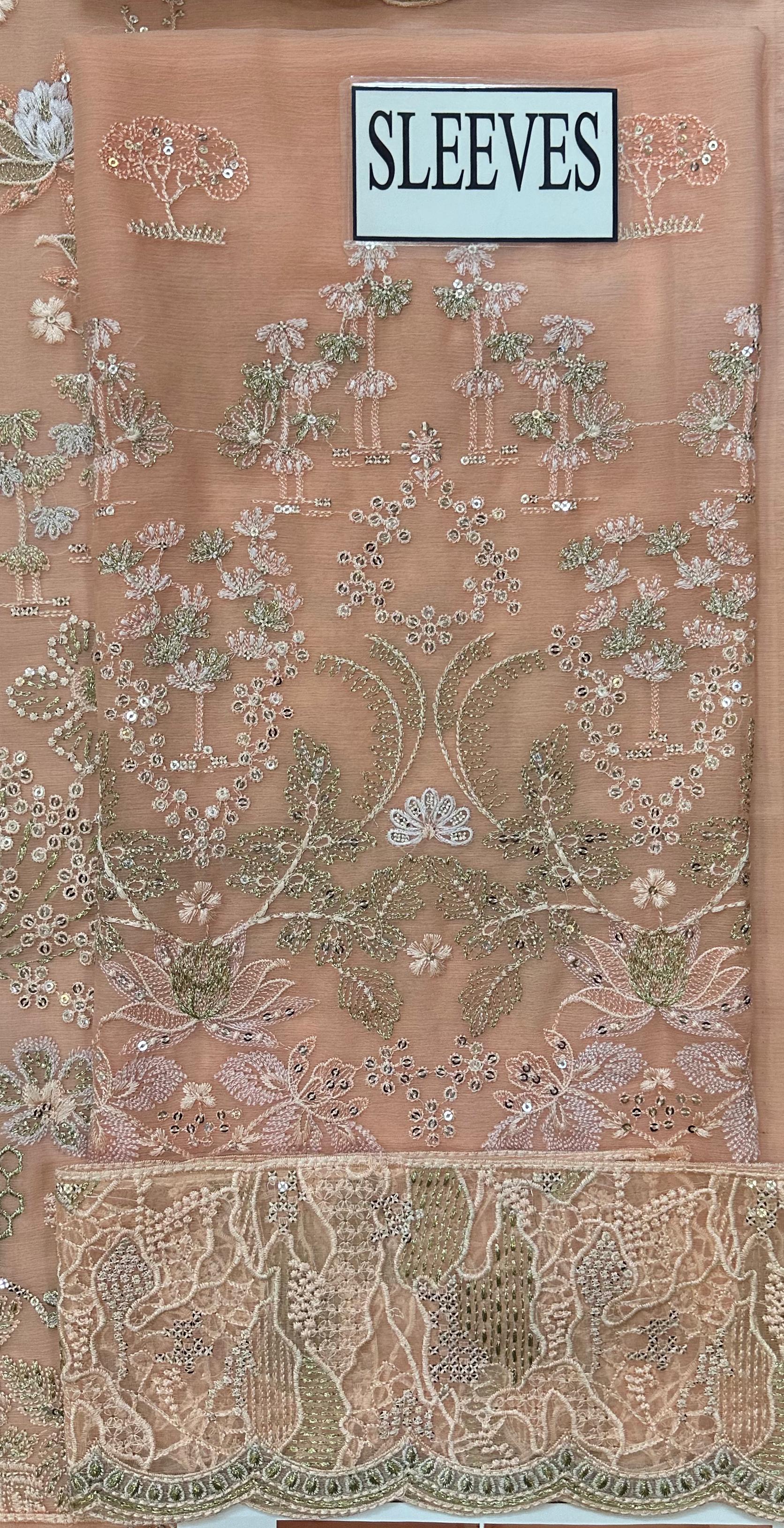 Zainab Chottani Luxury Chiffon Emboridered | 3 Piece Unstitched D-2534