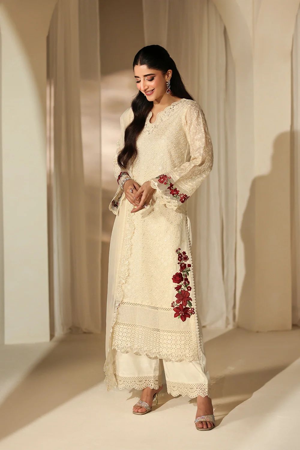 Zainab Chottani Signature Luxury Chiffon Embroidered - Unstitched D-2509