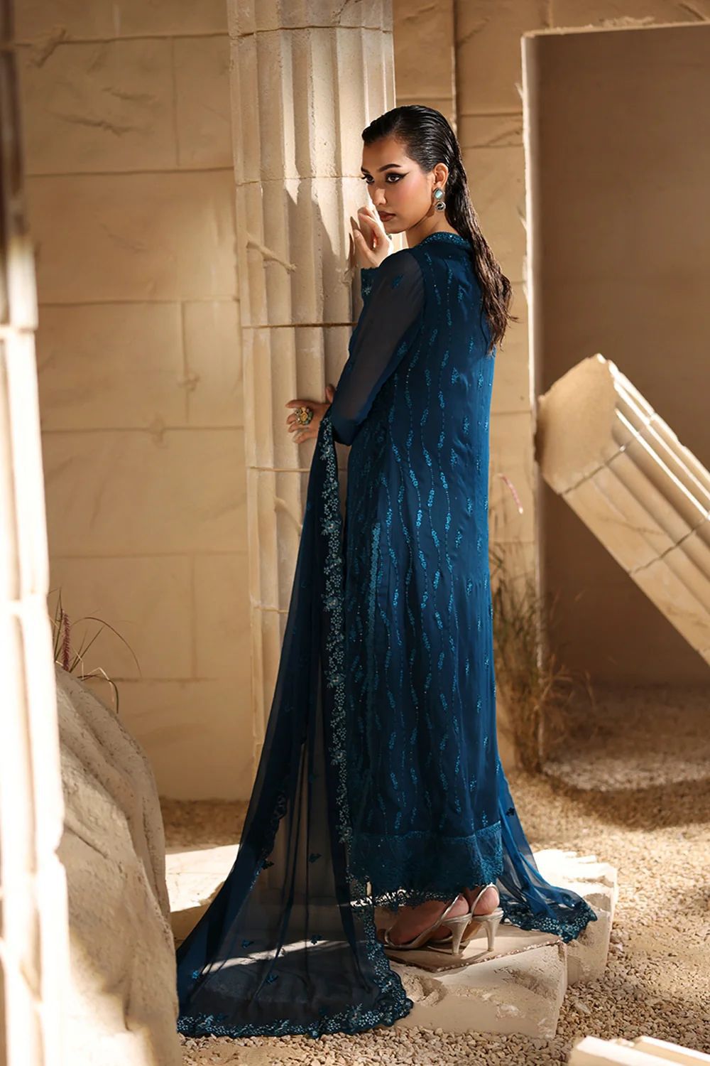 Maria.B Luxury Chiffon Emboridered | 3 Piece Unstitched D-2507