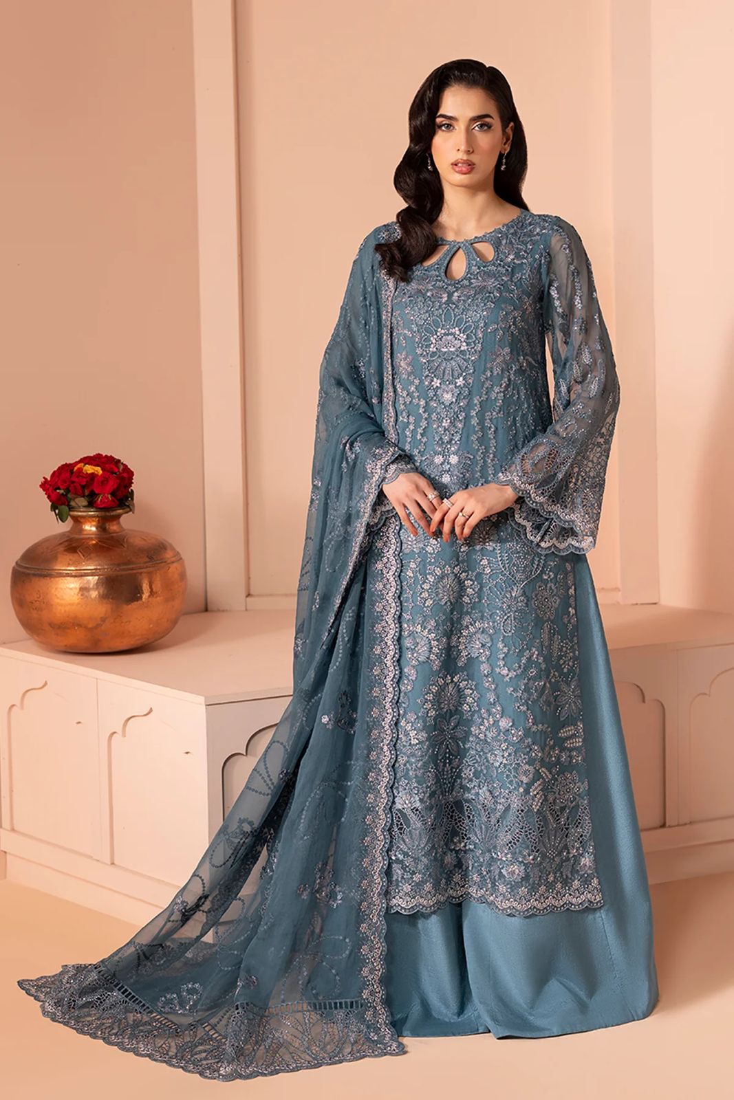 Emaan Adeel Luxury Chiffon Embroidered | Unstitched Exclusive D-2515