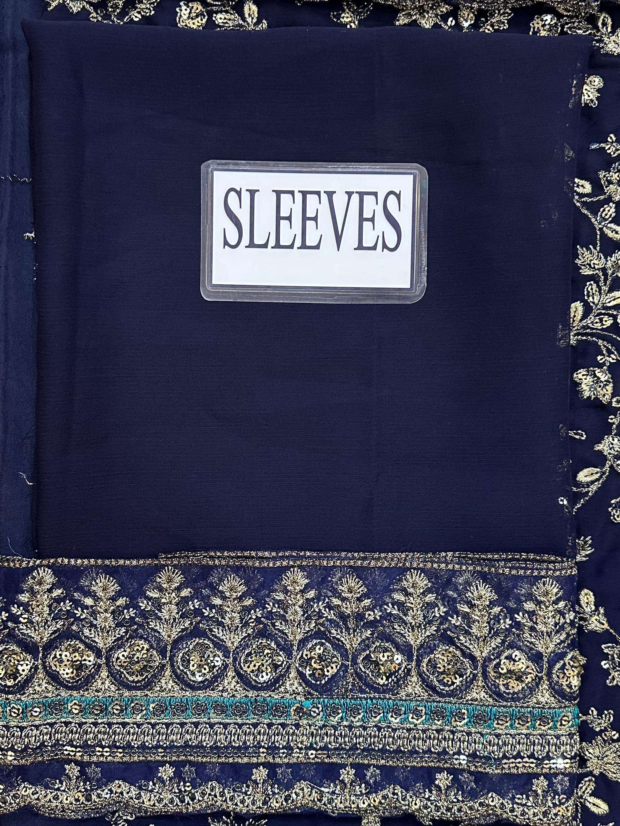 Charizma Luxury Chiffon Embroidered | Unstitched Exclusive D-2530