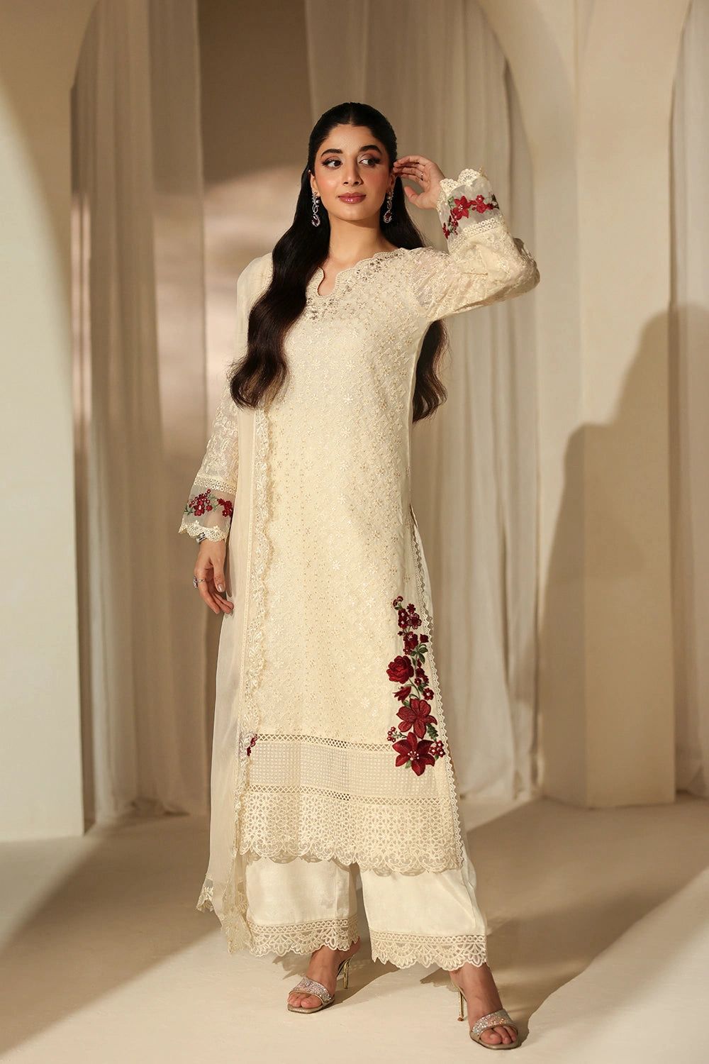 Zainab Chottani Signature Luxury Chiffon Embroidered - Unstitched D-2509
